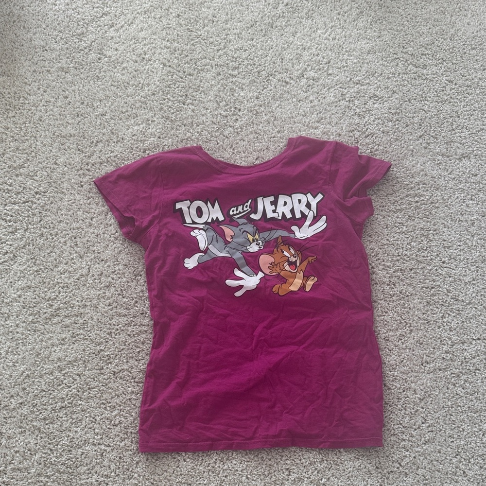 Tom and Jerry Kids' Purple T-Shirt